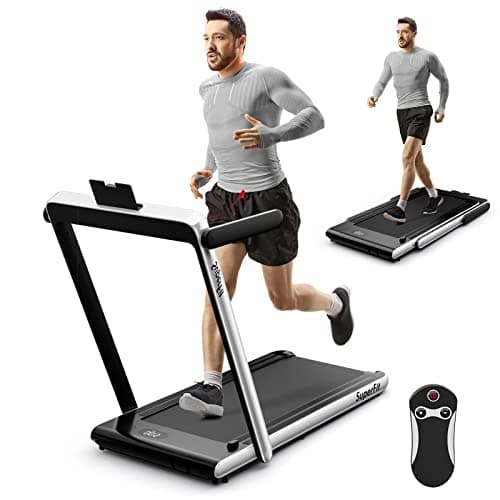 Goplus 2-in-1 Superfit Folding Treadmill